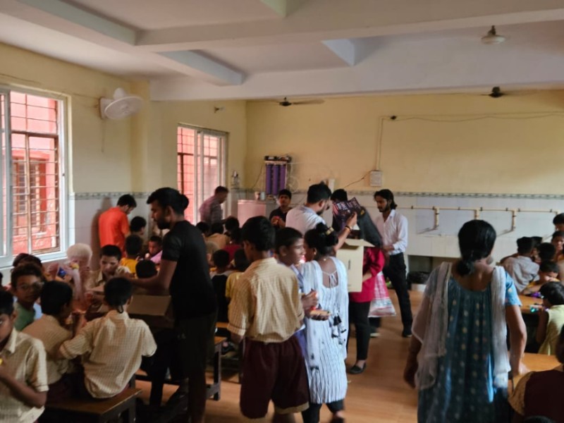 Serving with Heart: Evening Snacks for Young Learners at the Blind School