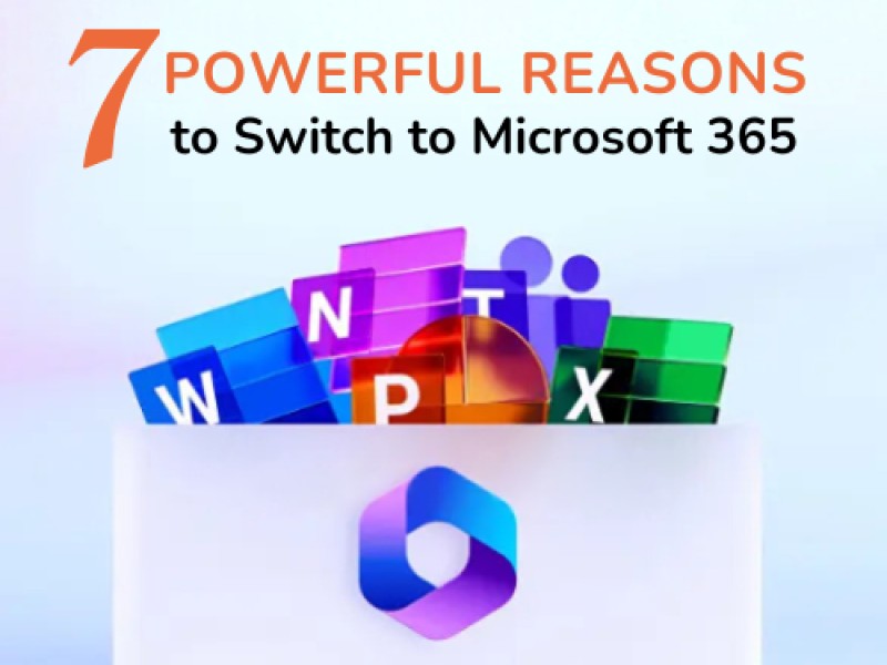Modern office team using Microsoft 365 cloud tools