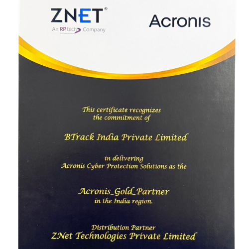 Acronis Gold Partner - ZNet