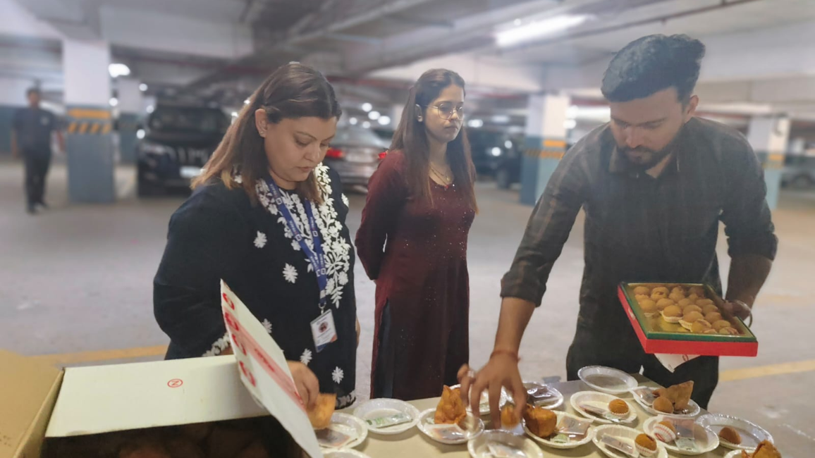 Snacks Distribution Drive Gurgaon
